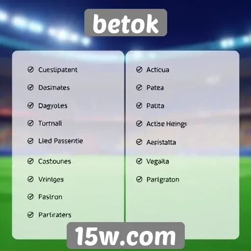 Métodos de pagamento disponíveis no Betok